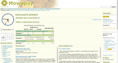 Intranet Mowapay screenshot